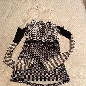 Nike printed black and white hoodie